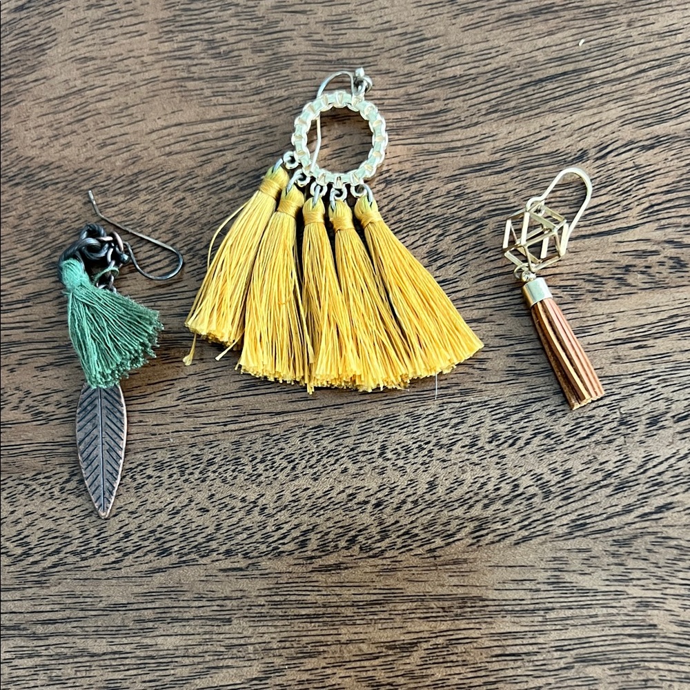 Bundle of Tassel Earrings